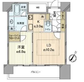 カテリーナ三田タワースイート ウエストアーク 20階 間取り図