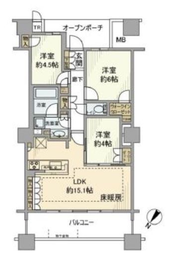 ブリリア有明スカイタワー 30階 間取り図