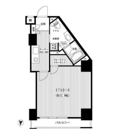 Feel A 渋谷 5階 間取り図