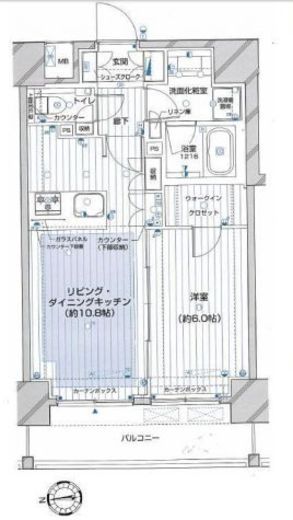 アデニウム東日本橋 2階 間取り図