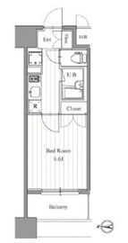 フィットエル森下 1404 間取り図