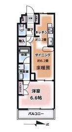 カルムインフォアームズ東京コア 8階 間取り図