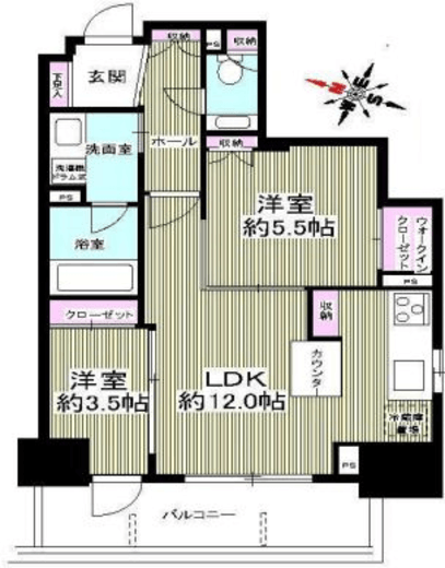 クレヴィア本郷 6階 間取り図