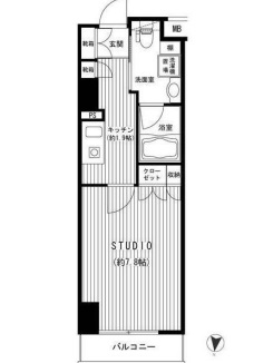 朝日広尾マンション 4階 間取り図