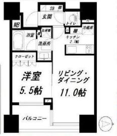 クレヴィア恵比寿 4階 間取り図