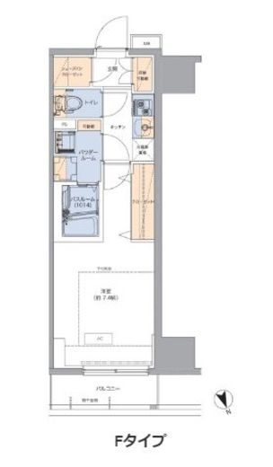 トラディティオ門前仲町 1506 間取り図