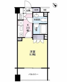 ウィズウィース渋谷神南 N棟 1階 間取り図