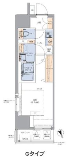 トラディティオ門前仲町 707 間取り図