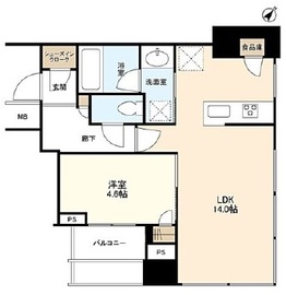 クロスエアタワー 15階 間取り図