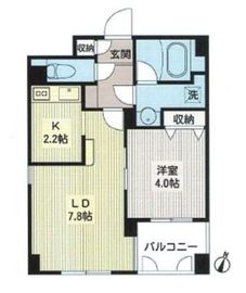 ルボラパン行人坂 502 間取り図