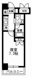 レジディア月島3 1003 間取り図