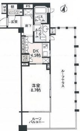 シティハウス目黒 5階 間取り図