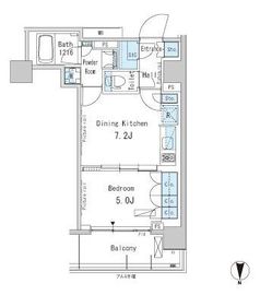 パークアクシス蒲田ステーションゲート 1305 間取り図