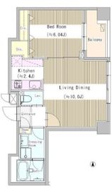 プラムコート東中野 107 間取り図