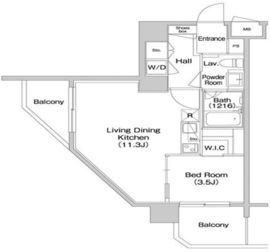 コンフォリア南砂町 501 間取り図