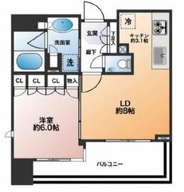 ブランズ代々木西参道 4階 間取り図