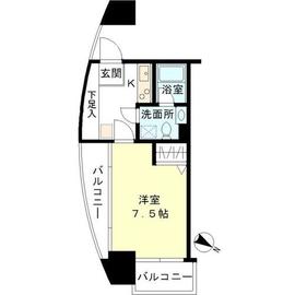 セイラン水天宮前 804 間取り図