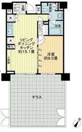 イクサージュ目黒 1階 間取り図