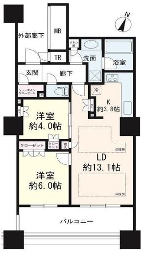 ブリリア有明スカイタワー 26階 間取り図