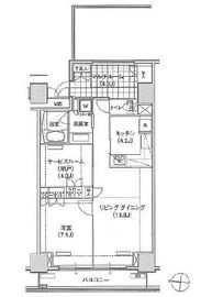 ブリリアイスト東雲キャナルコート 805 間取り図