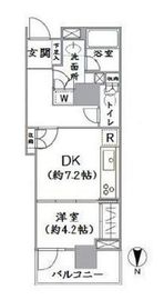 コスモポリス品川 23階 間取り図