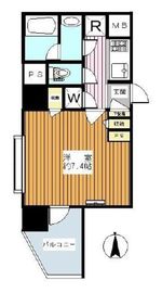 グラーサ西麻布 8階 間取り図