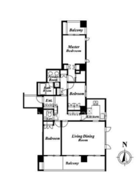 ホーマット三番町 4階 間取り図