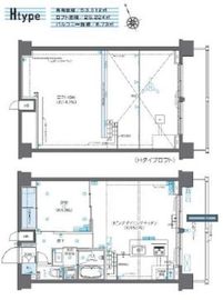 ZOOM芝浦 11階 間取り図