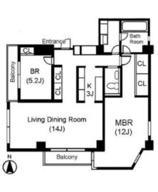 麻布仙台坂ガーデン 302 間取り図