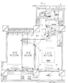 コスモポリス品川 32階 間取り図