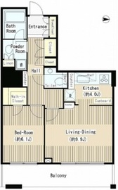 白金タワー 5階 間取り図