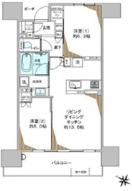 シティハウス中目黒レジデンス 6階 間取り図