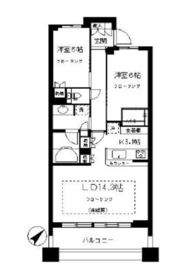 パークホームズ学芸大学リベラヴィータ 5階 間取り図