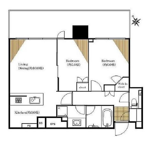 シティタワー目黒 7階 間取り図