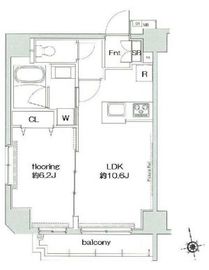 グランヴァン浅草橋駅前 801 間取り図