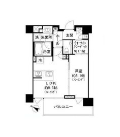 ラコント都立大学 5階 間取り図