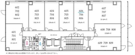 クロスオフィス渋谷 406 間取り図
