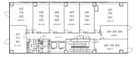 クロスオフィス渋谷 609 間取り図