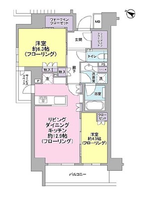 パークリュクス日本橋 11階 間取り図