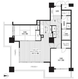 サンクォーレタワー 6階 間取り図