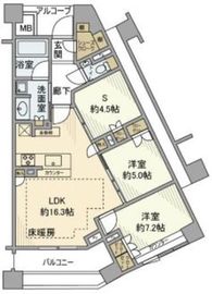 パークハウス東中野リヴゴーシュ 2階 間取り図