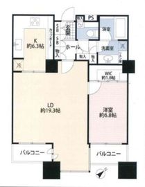 東京ツインパークス レフトウィング 28階 間取り図