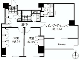 アクシア青山 4階 間取り図