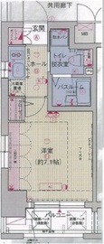 エステムプラザ品川大崎駅前レジデンシャル 1401 間取り図