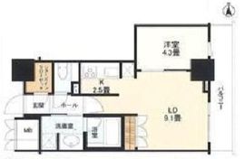 品川タワーフェイス 6階 間取り図