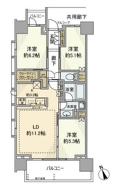 シティハウス蔵前レジデンス 5階 間取り図