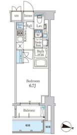 スタイリオ渋谷南平台 102 間取り図