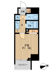 HF早稲田レジデンス 1304 間取り図