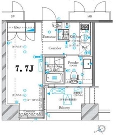 ザ・タワー芝浦 10階 間取り図