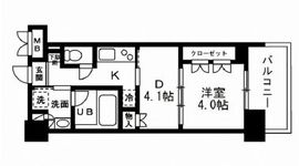 レジディア文京本郷 1105 間取り図